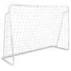 Futbolo vartai 245 x 155 x 80 cm + taikinio kilimėlis