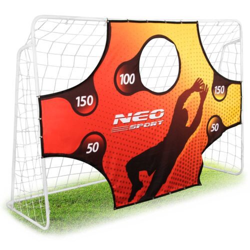Futbolo vartai 245 x 155 x 80 cm + taikinio kilimėlis