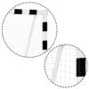 Futbolo vartai 300 x 160 x 90 cm NS-460 juodi ir balti