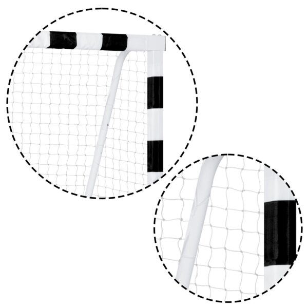 Futbolo vartai 300 x 160 x 90 cm NS-460 juodi ir balti