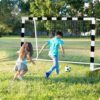 Futbolo vartai 300 x 160 x 90 cm NS-460 juodi ir balti