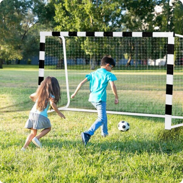 Futbolo vartai 300 x 160 x 90 cm NS-460 juodi ir balti