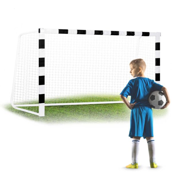 Futbolo vartai 300 x 160 x 90 cm NS-460 juodi ir balti