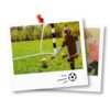 Futbolo vartai 300 x 200 x 120 cm NS-465 juodi ir balti