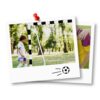 Futbolo vartai 300 x 200 x 120 cm NS-465 juodi ir balti