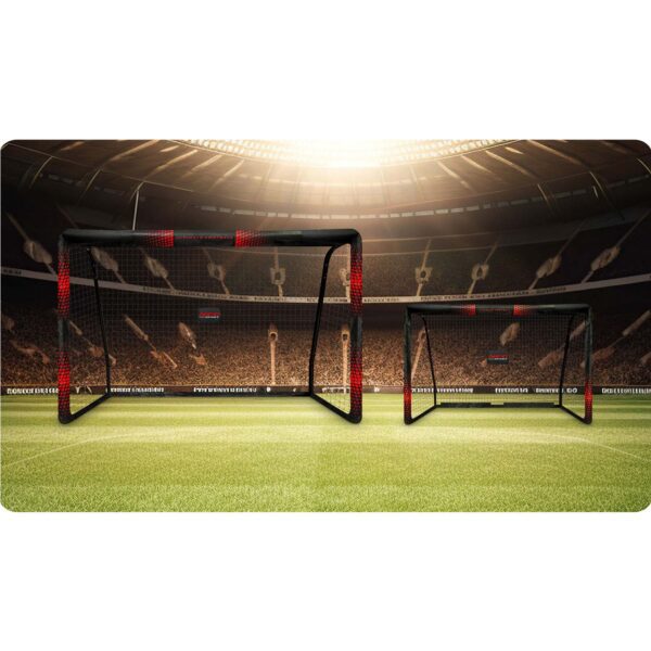 Futbolo vartai 300 x 200 x 120 cm NS-473 juodi ir raudoni