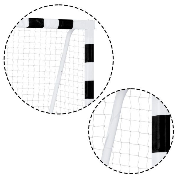 Futbolo vartai 300 x 200 x 90 cm NS-465 juodi ir balti
