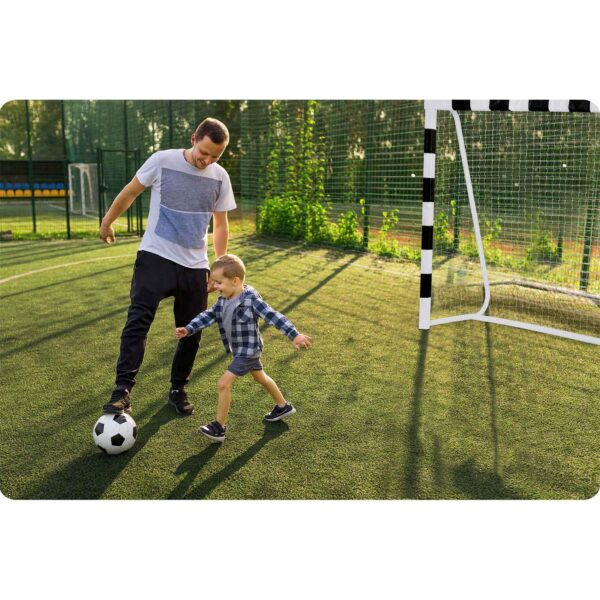 Futbolo vartai 300 x 200 x 90 cm NS-465 juodi ir balti
