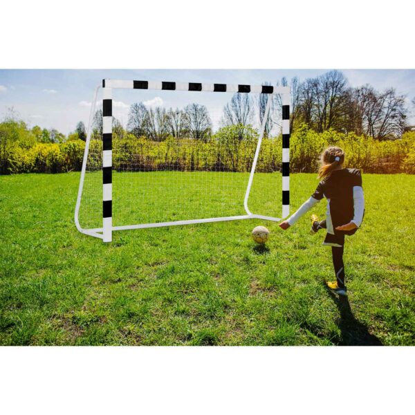 Futbolo vartai 300 x 200 x 90 cm NS-465 juodi ir balti