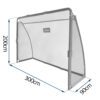Futbolo vartai 300 x 200 x 90 cm NS-497 juodi