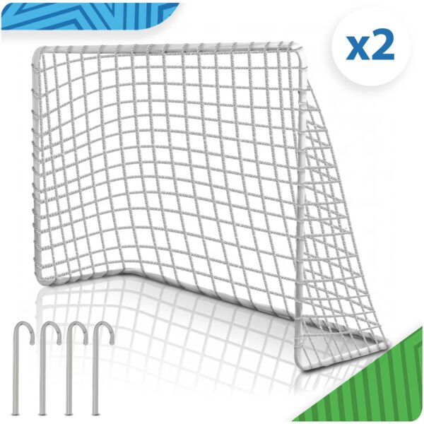 Nešiojami futbolo vartai treniruotėms, 2 vnt., 183 x 122 x 61 cm, NS-485