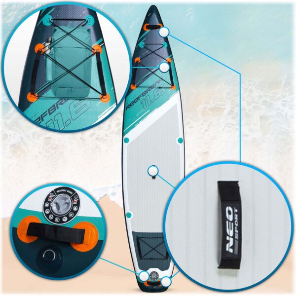 Reefbreak irklentė 350 x 81 x 15 cm Neo-Sport 170302