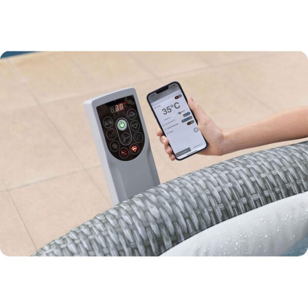 Pripučiama SPA vonia „Lay-Z Bali Grey“, 6 asmenims, „Bestway 6001N“