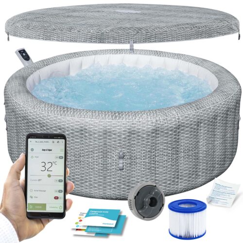 Pripučiama SPA vonia „Lay-Z Bali Grey“, 6 asmenims, „Bestway 6001N“