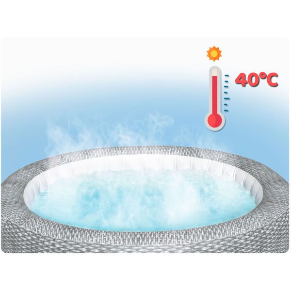 Pripučiama SPA vonia „Lay-Z Bali Grey“, 6 asmenims, „Bestway 6001N“