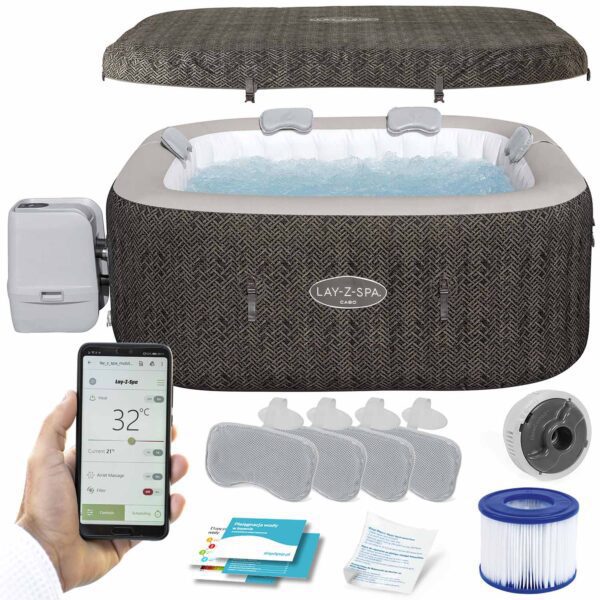 Pripučiama SPA vonia „Lay-Z Cabo“, 6 asmenims, „Bestway 6001R“