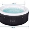 Pripučiama SPA vonia „Lay-Z Miami“, skirta 4 asmenims, „Bestway 60001“