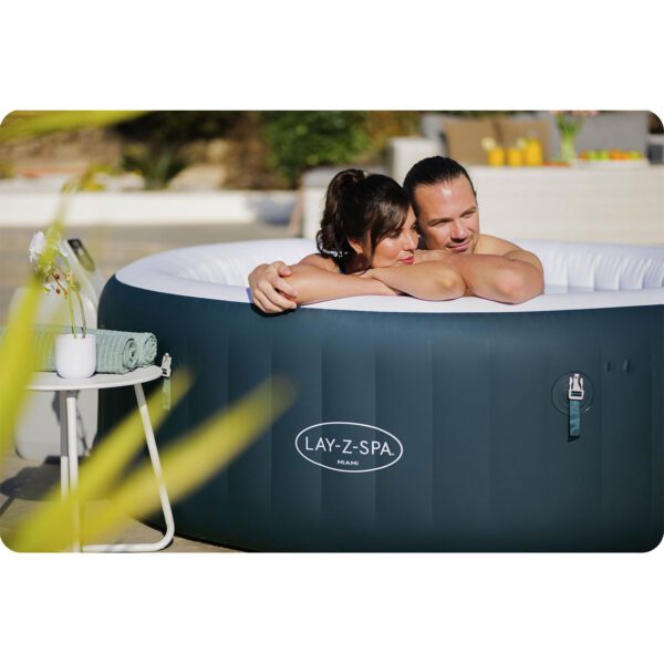 Pripučiama SPA vonia „Lay-Z Miami Green“, skirta 6 asmenims, „Bestway 6001D“