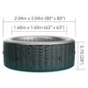 Pripučiamas SPA baseinas „Starry“ 6 asmenims
