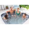 Pripučiama SPA vonia su hidromasažu 4 asmenims INTEX 28450 + chloro generatorius