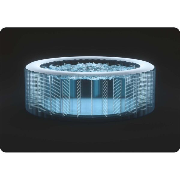 Pripučiama SPA vonia su hidromasažu 4 asmenims INTEX 28450 + chloro generatorius