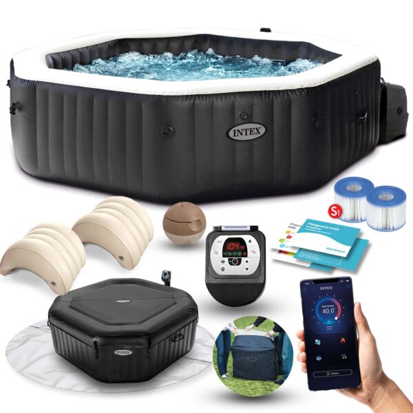 Pripučiama SPA su hidromasažu 4 asmenims INTEX 28458