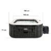 Pripučiama SPA su hidromasažu 6 asmenims INTEX 28452 Hydromassage 28452NP LED TAIKYMAS