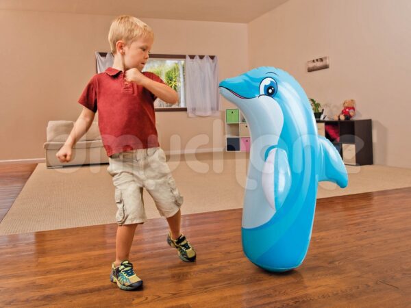 Pripučiamas delfinų plaukimo ratas INTEX 44669