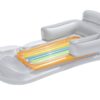 Pripučiamas čiužinys, fotelis, gultas 161 x 84 cm Bestway 43028 mėlynas