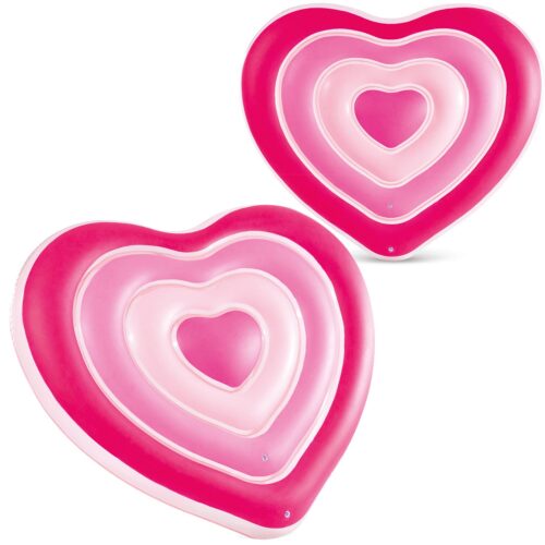 Dmuchany materac plażowy Serce 155 x 135 cm INTEX 58727 Pripučiamas paplūdimio čiužinys „Heart“ 155 x 135 cm INTEX 58727