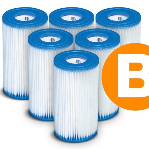 Siurblio filtrų komplektas B tipo, 6 vnt. INTEX 29005 x6