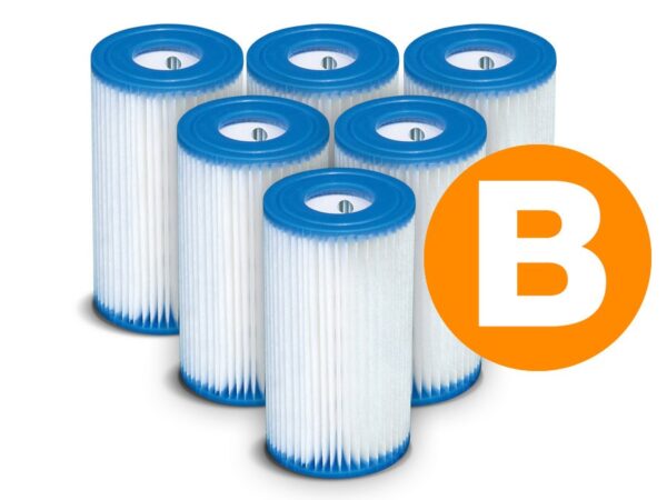 Siurblio filtrų komplektas B tipo, 6 vnt. INTEX 29005 x6