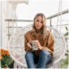 Pakabinamos sodo sūpynės BOHO, smėlio spalvos