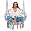 BOHO pilka pakabinama sodo sūpynės kėdė