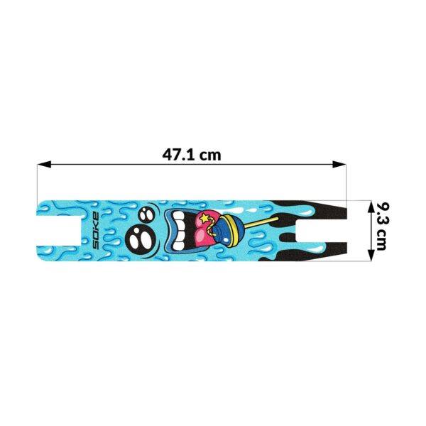 Gripą dengianti švitrinė juosta paspirtukams 47.1x9.3cm Lollibomb