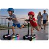 „Ricokids Leddi“ triratis LED balansinis paspirtukas vaikams – juodas