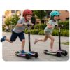 „Ricokids Leddi“ triratis LED balansinis paspirtukas vaikams – juodas