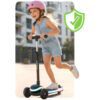 „Ricokids Leddi“ triratis LED balansinis paspirtukas vaikams – juodas