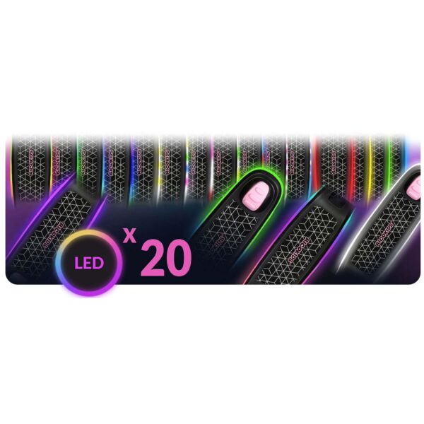 „Ricokids Leddi“ triratis LED balansinis paspirtukas vaikams – juodas