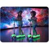 „Ricokids Glow“ triratis balansinis paspirtukas vaikams, šviečiantis tamsoje – turkio spalvos
