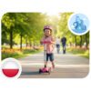 „Ricokids Jelly“ triratis balansinis paspirtukas vaikams, šviečiantis tamsoje - rožinis