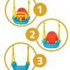 3 viename saugos sūpynės 422