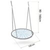 Neo-Sport NS-104 100 cm gandro lizdo sūpynės