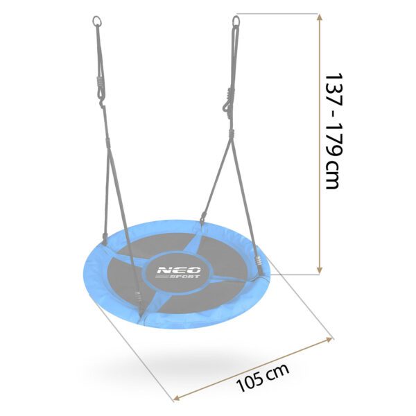 „Neo-Sport Swingo“ 100 cm „Crown Nest“ sūpynės