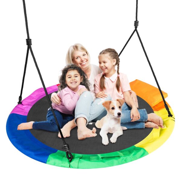 Swingo XXL įvairiaspalvės „Crown Nest“ sūpynės 110 cm
