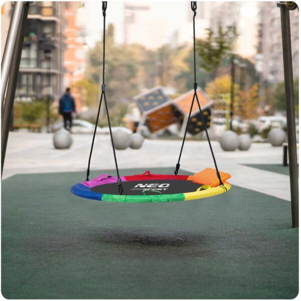 Swingo XXL įvairiaspalvės „Crown Nest“ sūpynės 110 cm