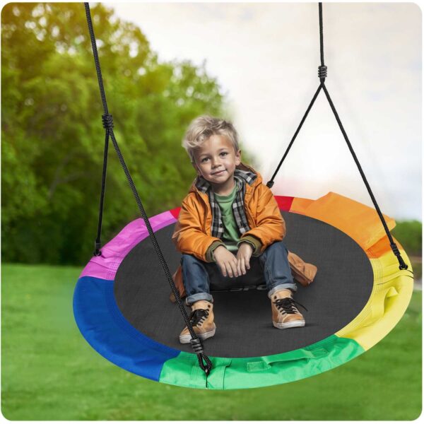Swingo XXL įvairiaspalvės „Crown Nest“ sūpynės 110 cm