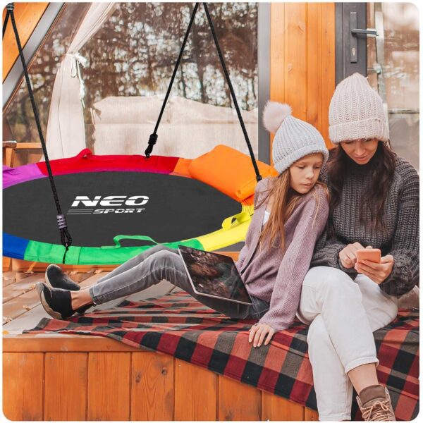 Swingo XXL įvairiaspalvės „Crown Nest“ sūpynės 110 cm