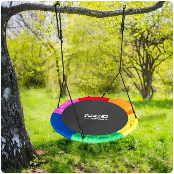 Swingo XXL įvairiaspalvės „Crown Nest“ sūpynės 110 cm