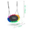 Swingo XXL įvairiaspalvės „Crown Nest“ sūpynės 110 cm